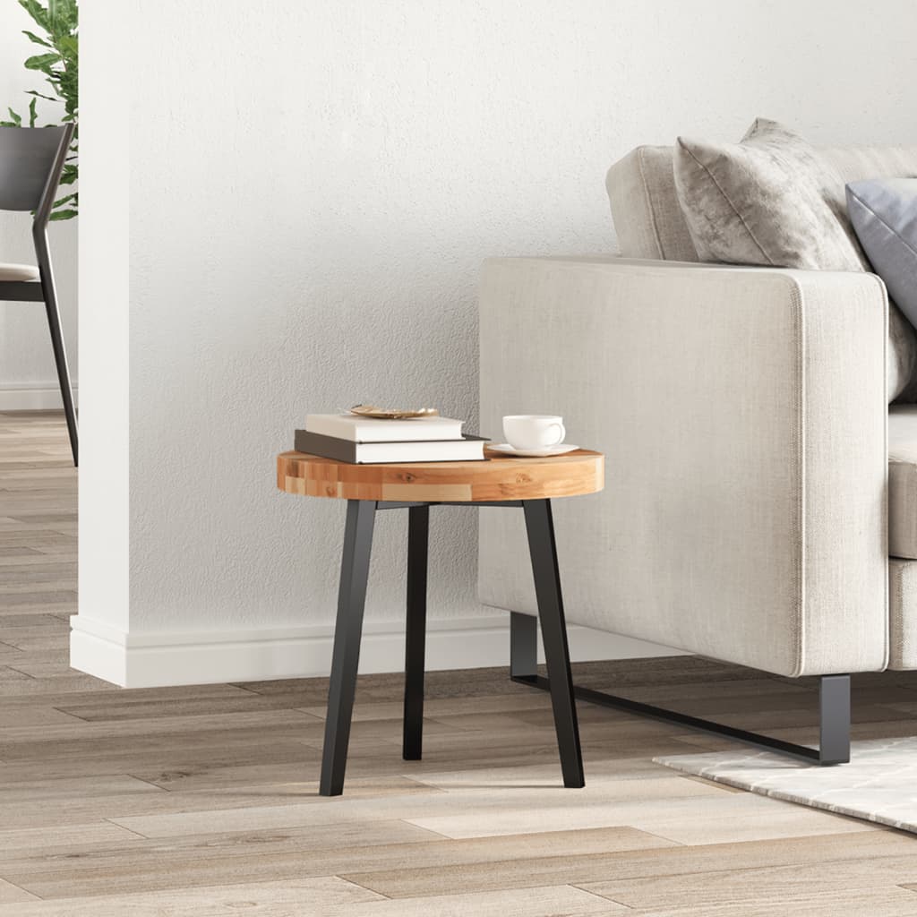 Bordsskiva rund Ø40x4 cm massivt akaciaträ