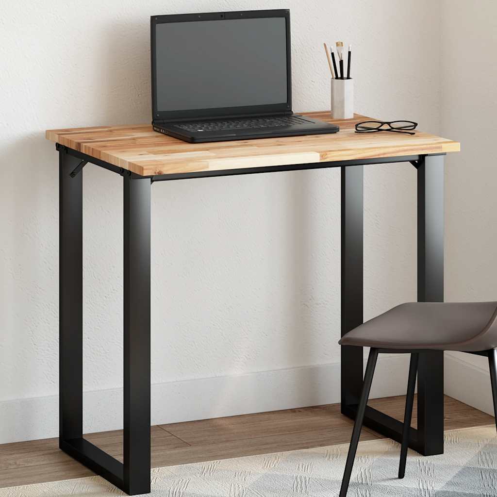 Bordsskiva rektangulär 80x60x2 cm massivt akaciaträ