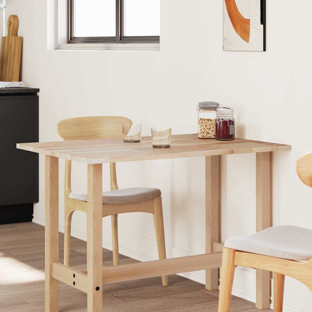 Bordsskiva rektangulär 100x80x2 cm massivt akaciaträ