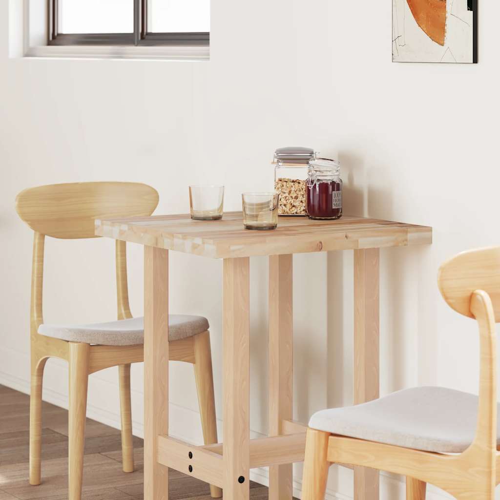 Bordsskiva rektangulär 80x60x4 cm massivt akaciaträ