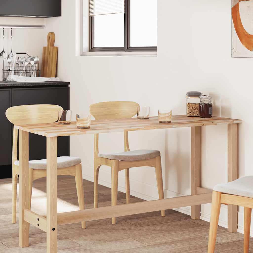 Bordsskiva rektangulär 160x50x2 cm massivt akaciaträ