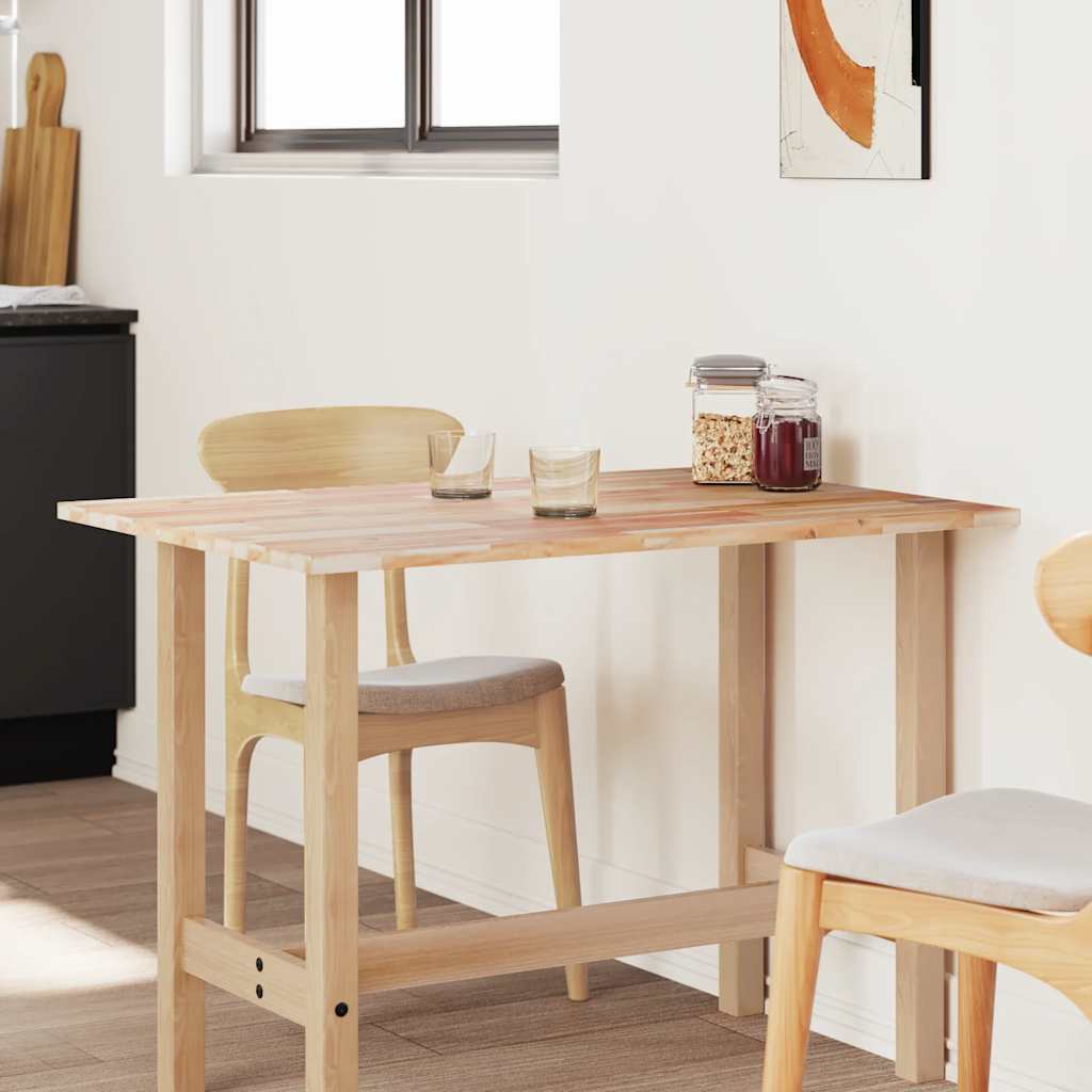 Bordsskiva rektangulär 80x70x2 cm massivt akaciaträ