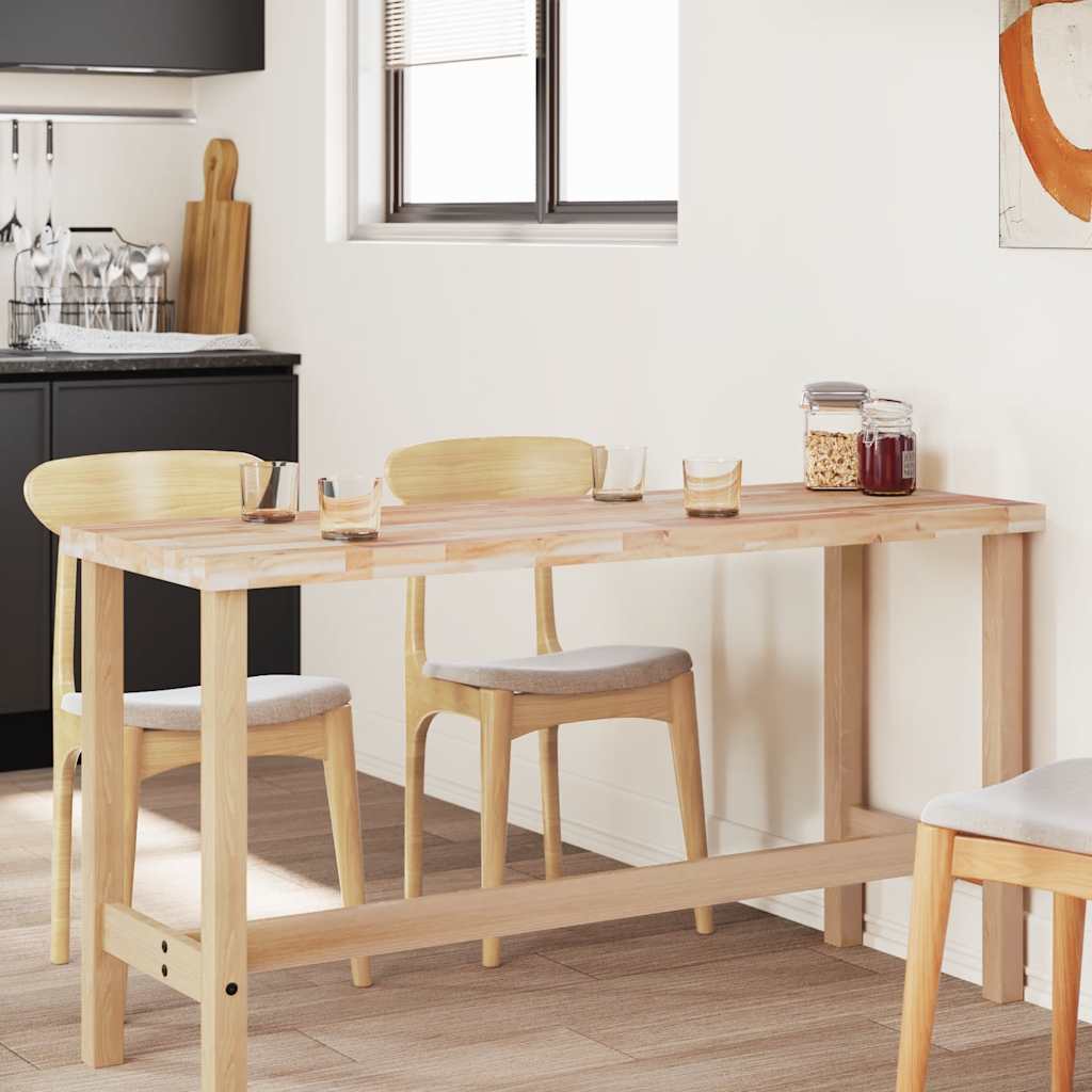 Bordsskiva rektangulär 120x50x4 cm massivt akaciaträ