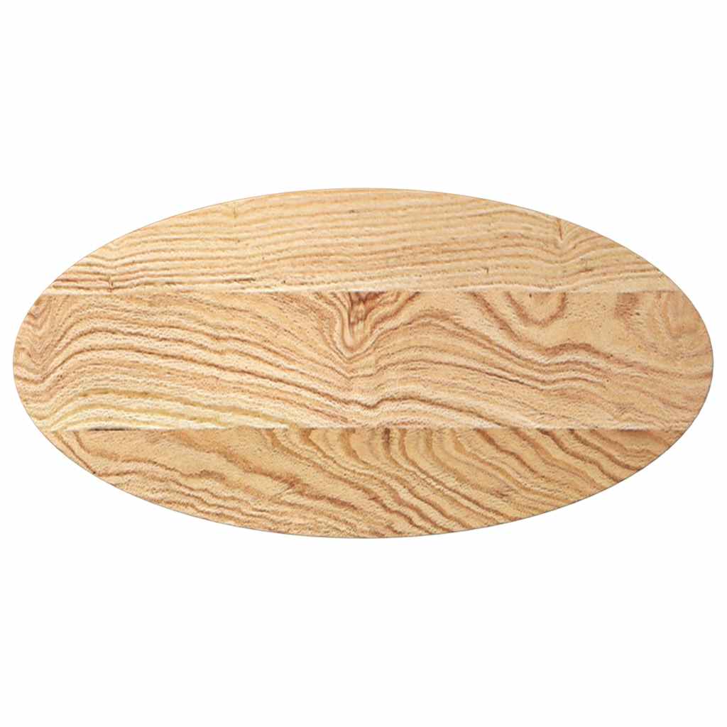 Bordsskiva 80x40x2 cm massiv ek oval