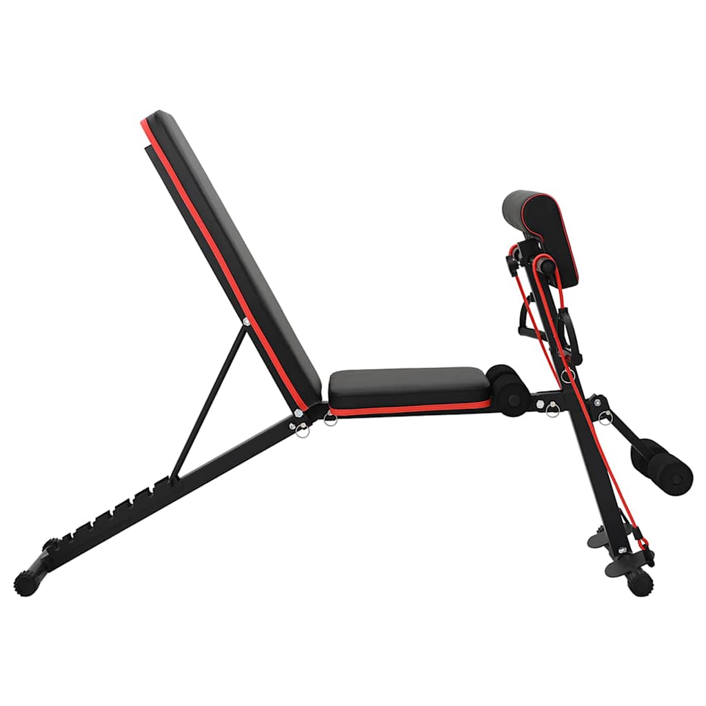 Vikbänk Svart 132 x 54 x 100 cm Stål