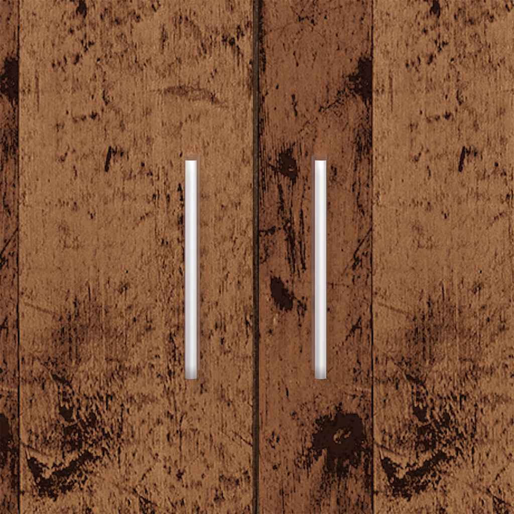 Akvariebänk åldrat trä 81x36x73 cm konstruerat trä