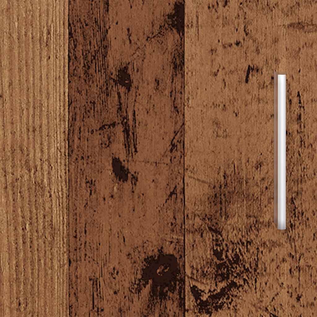 Akvariebänk åldrat trä 101x41x58 cm konstruerat trä