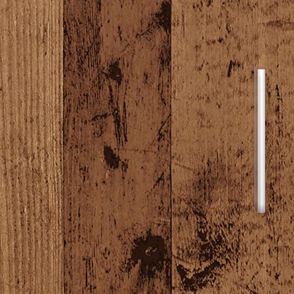 Akvariebänk åldrat trä 121x41x58 cm konstruerat trä