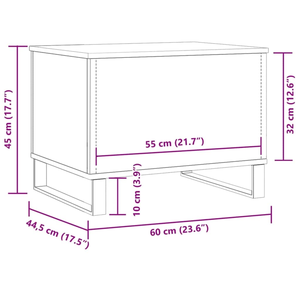 Akvariestativ hantverksmässig ek 36x75x72,5 cm konstruerat trä