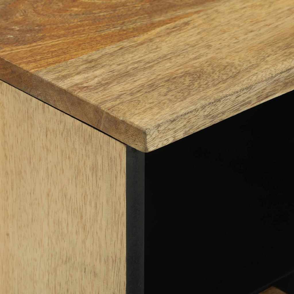 TV-skåp med låda Brun 70 x 33 x 46 cm massivt mangoträ