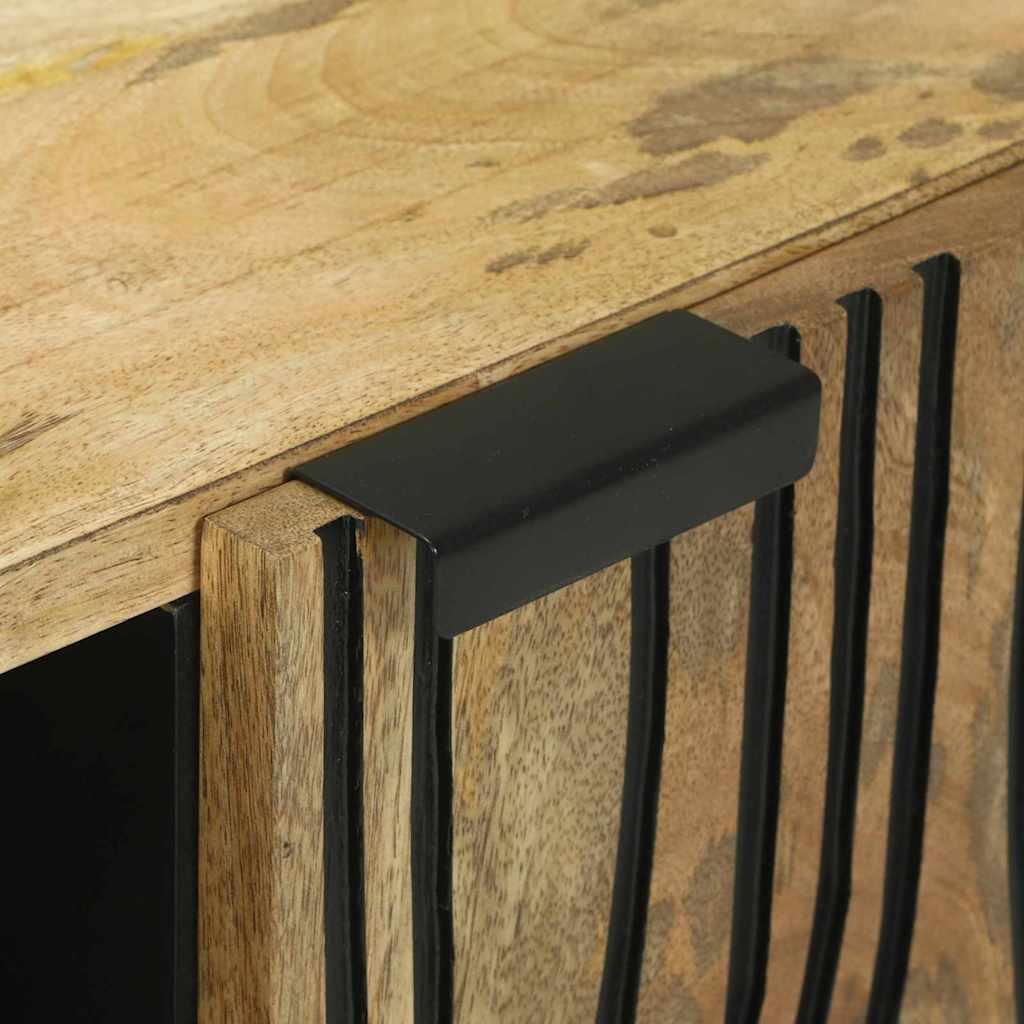 TV-byrå Brun 80 x 33 x 46 cm massivt mangoträ