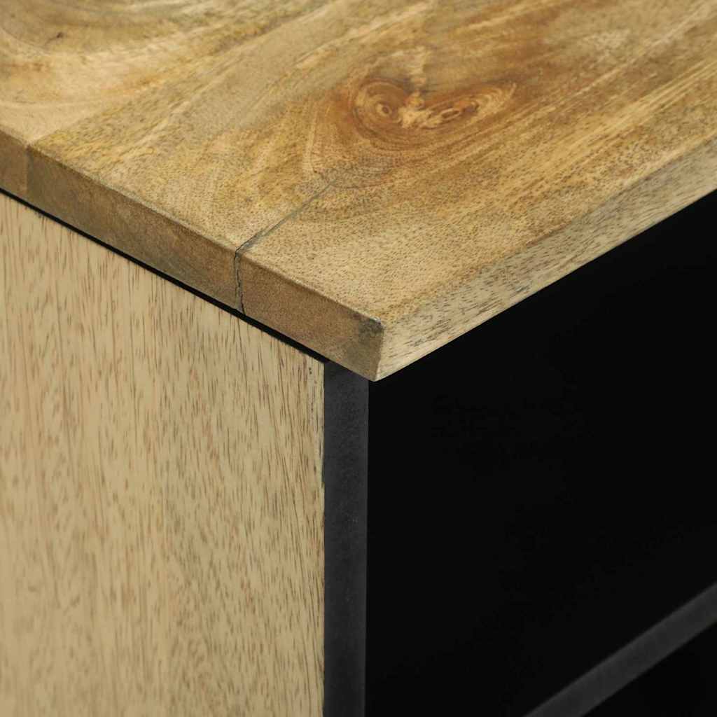 TV-skåp med låda Brun 105 x 33 x 46 cm massivt mangoträ