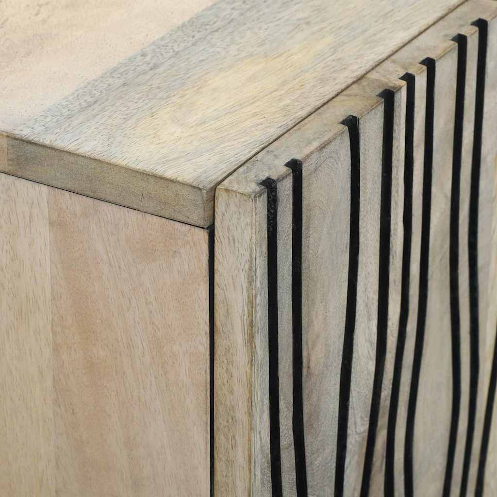 Medielagringsskåp och hyllor Vit och svart 105 x 33 x 46 cm