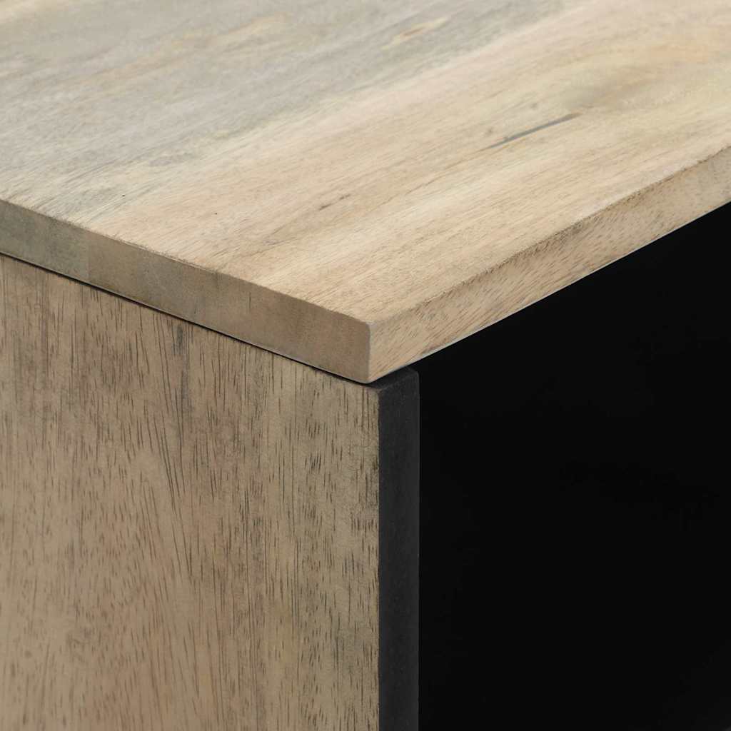 Medielagringsskåp och hyllor Vit och svart 80 x 33 x 46 cm