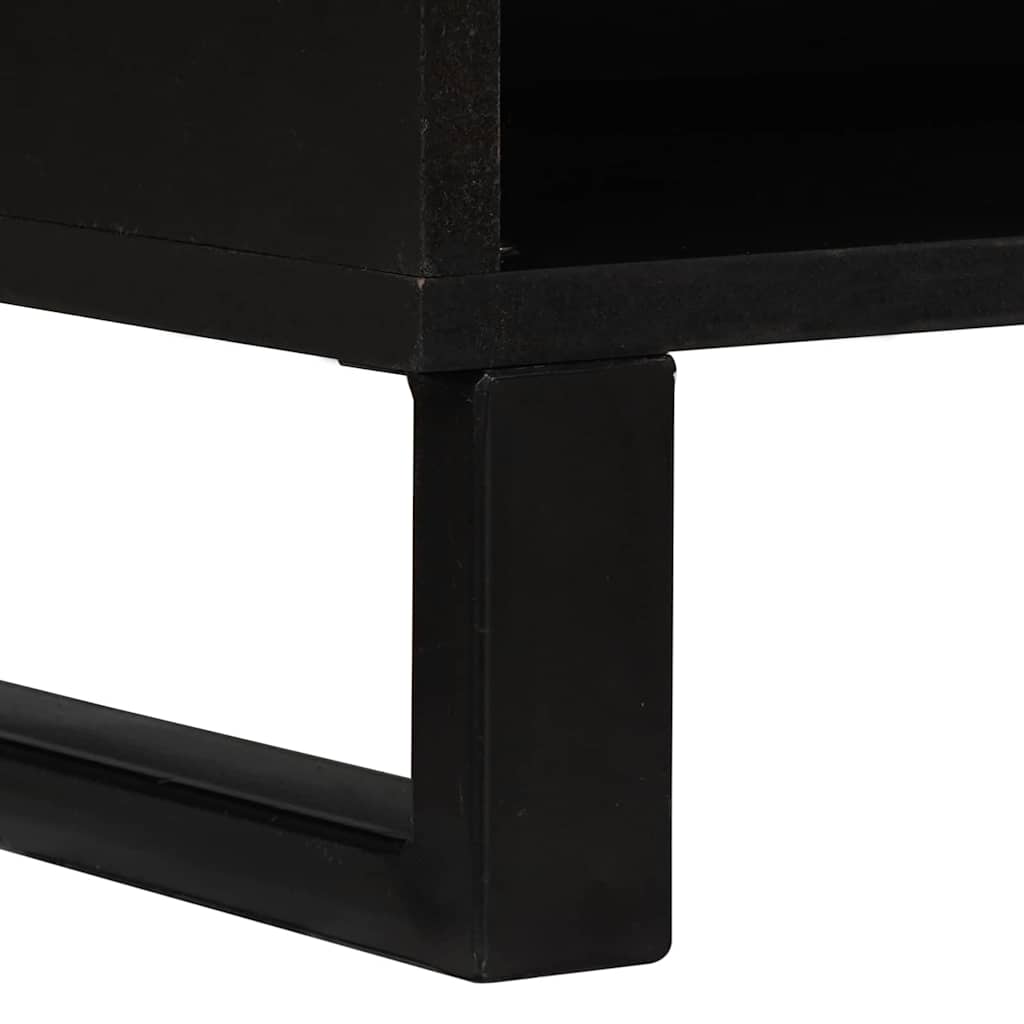 TV-byrå Brun 80 x 33 x 46 cm massivt mangoträ