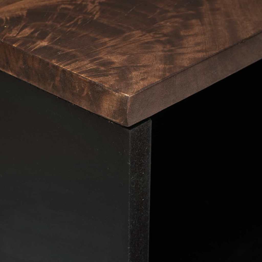 TV-byrå Brun 80 x 33 x 46 cm massivt mangoträ