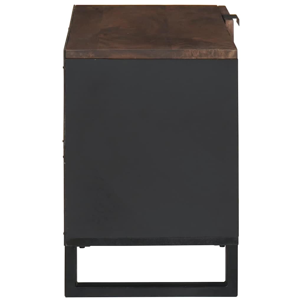 TV-byrå Brun 80 x 33 x 46 cm massivt mangoträ