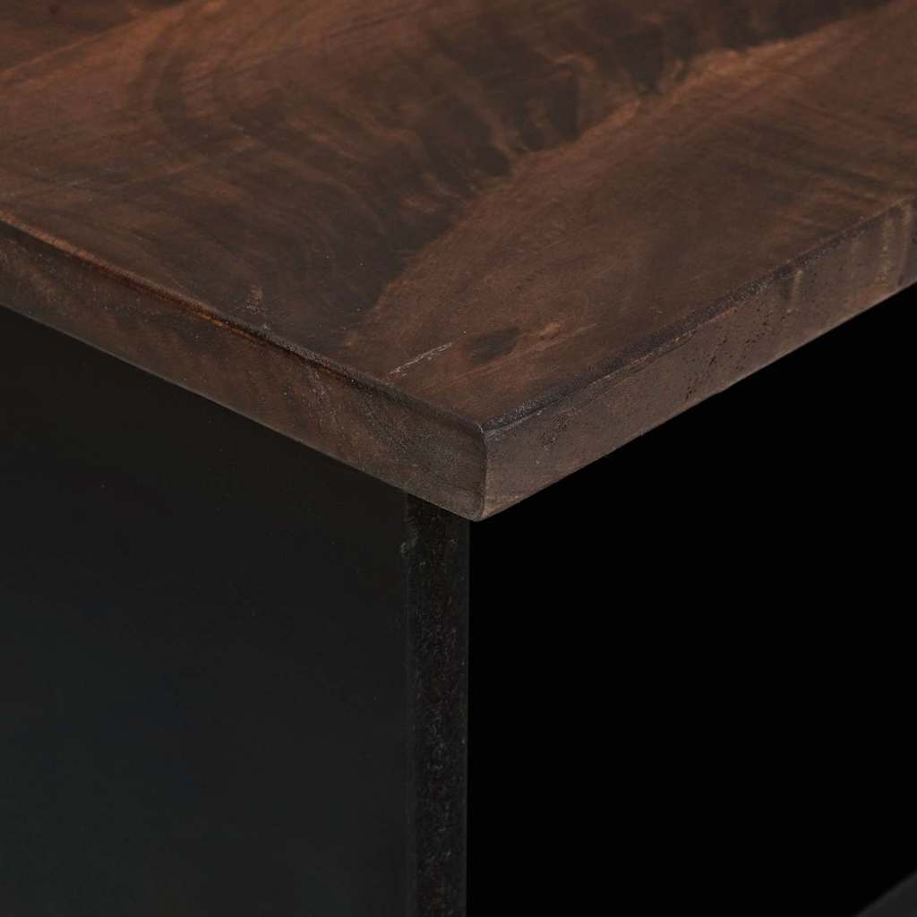 TV-skåp med låda Brun 105 x 33 x 46 cm massivt mangoträ