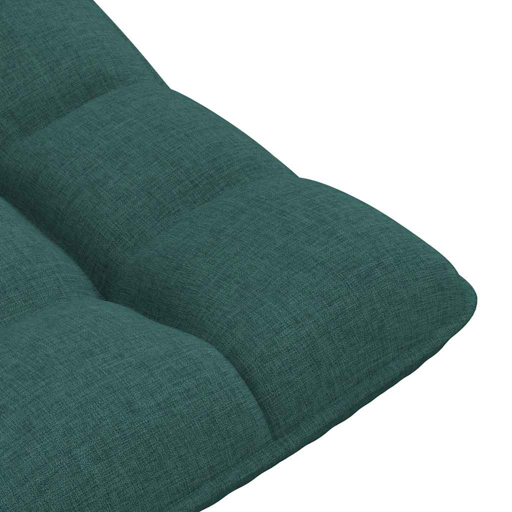 Snurrbar golvstol mörkgrön 70x51x79 cm tyg
