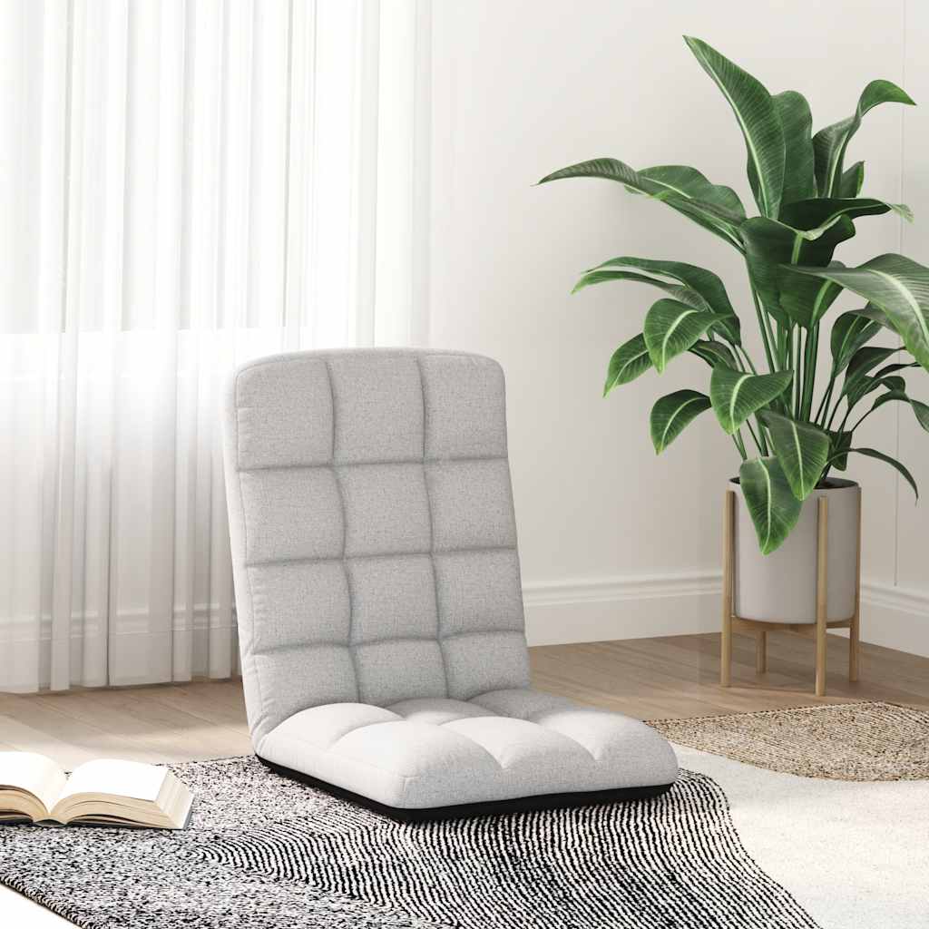 Hopfällbar golvstol molngrå 71x51x62 cm tyg