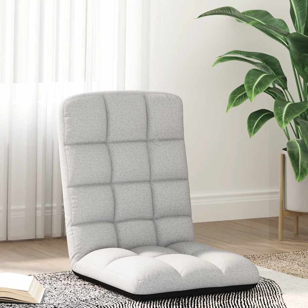 Hopfällbar golvstol molngrå 71x51x62 cm tyg