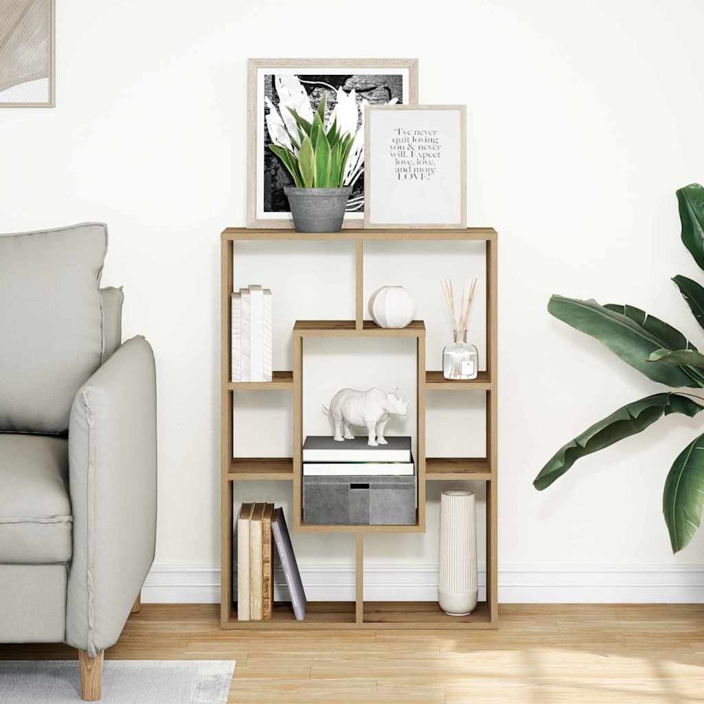 Bokhylla ek 63x20x90 cm konstruerat trä