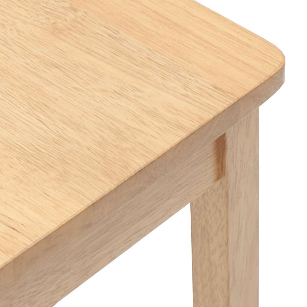 Barstolar 2 st, naturligt massivt trä, gummi