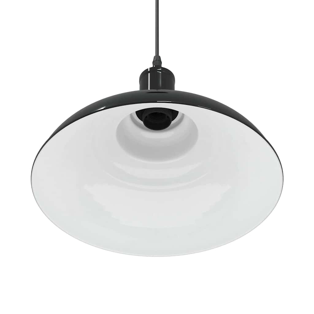 Taklampa höjdjusterbar E27 svart Ø 31 cm metall