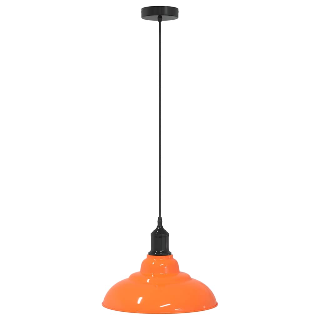 Taklampa höjdjusterbar E27 glans orange Ø 31 cm metall