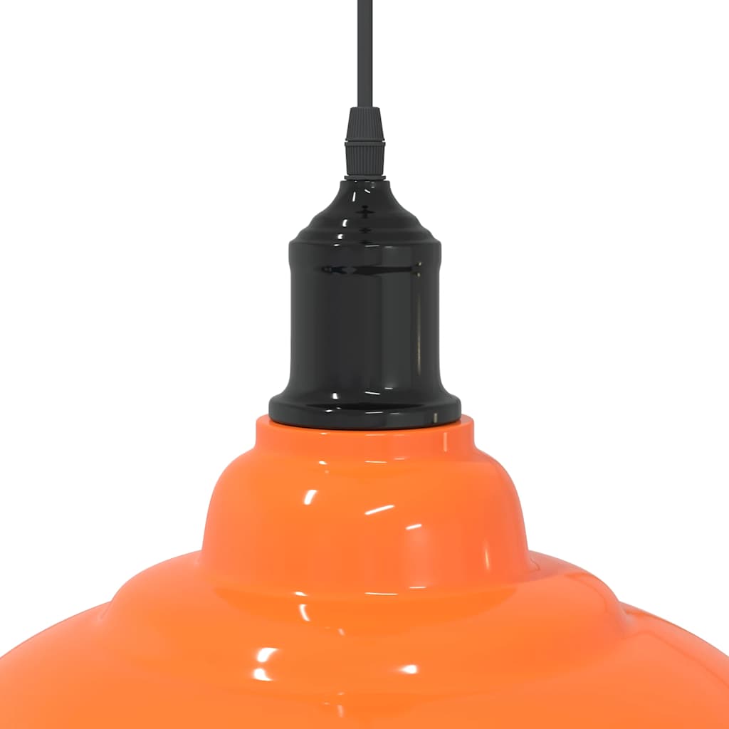 Taklampa höjdjusterbar E27 glans orange Ø 31 cm metall