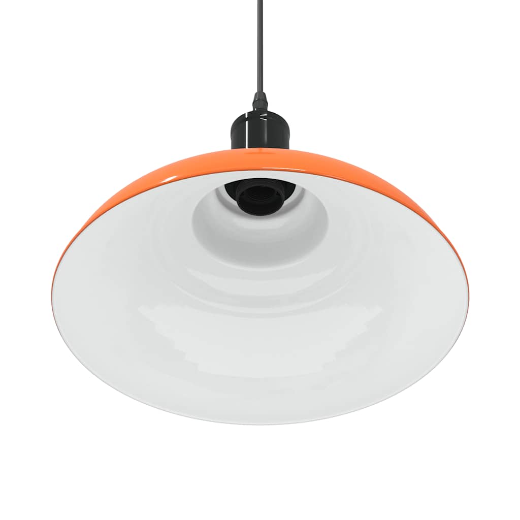 Taklampa höjdjusterbar E27 glans orange Ø 31 cm metall