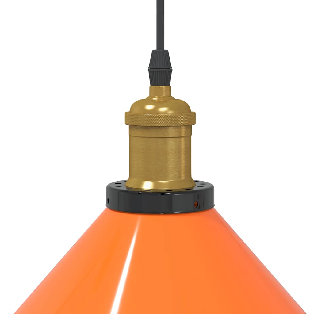 Taklampa höjdjusterbar E27 glans orange Ø 22 cm metall