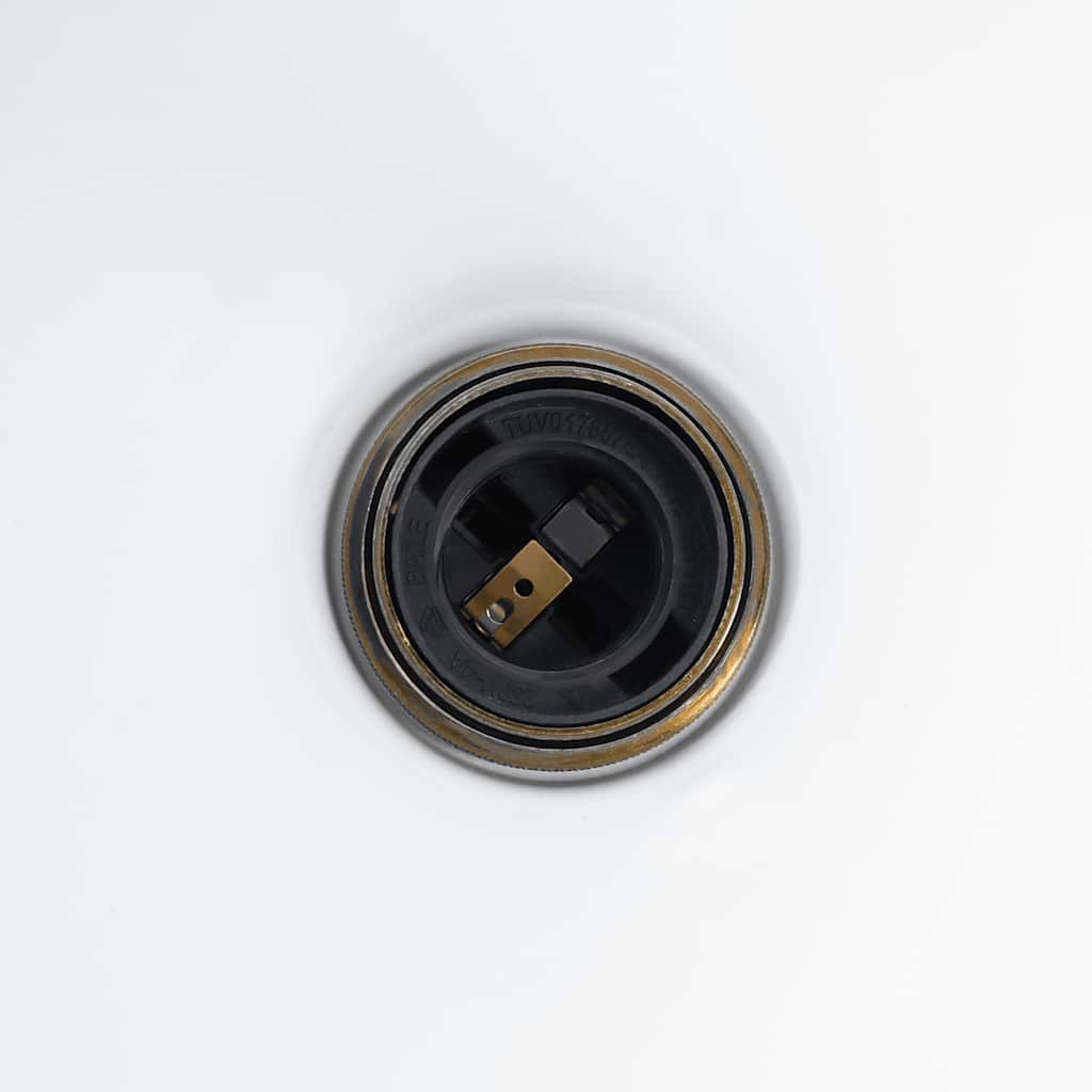 Taklampa höjdjusterbar E27 blank vit Ø 22 cm metall