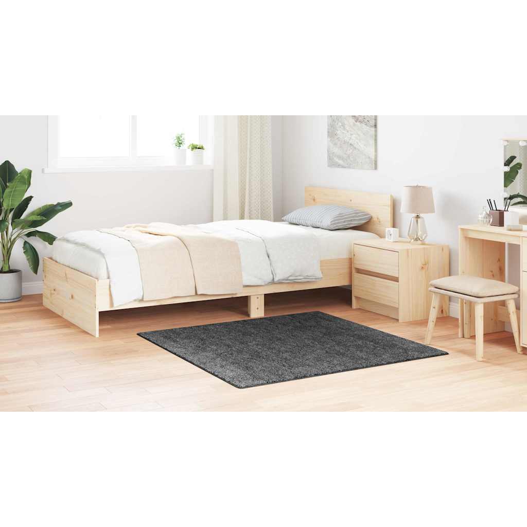 Anti-glid Shaggy Matta Mörkgrå 120 x 120 cm PP