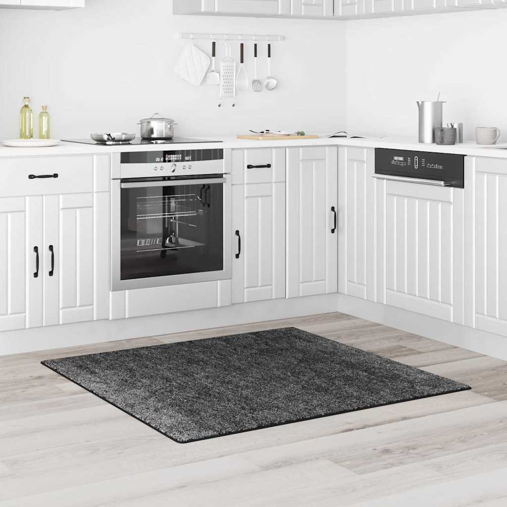 Anti-glid Shaggy Matta Mörkgrå 120 x 120 cm PP