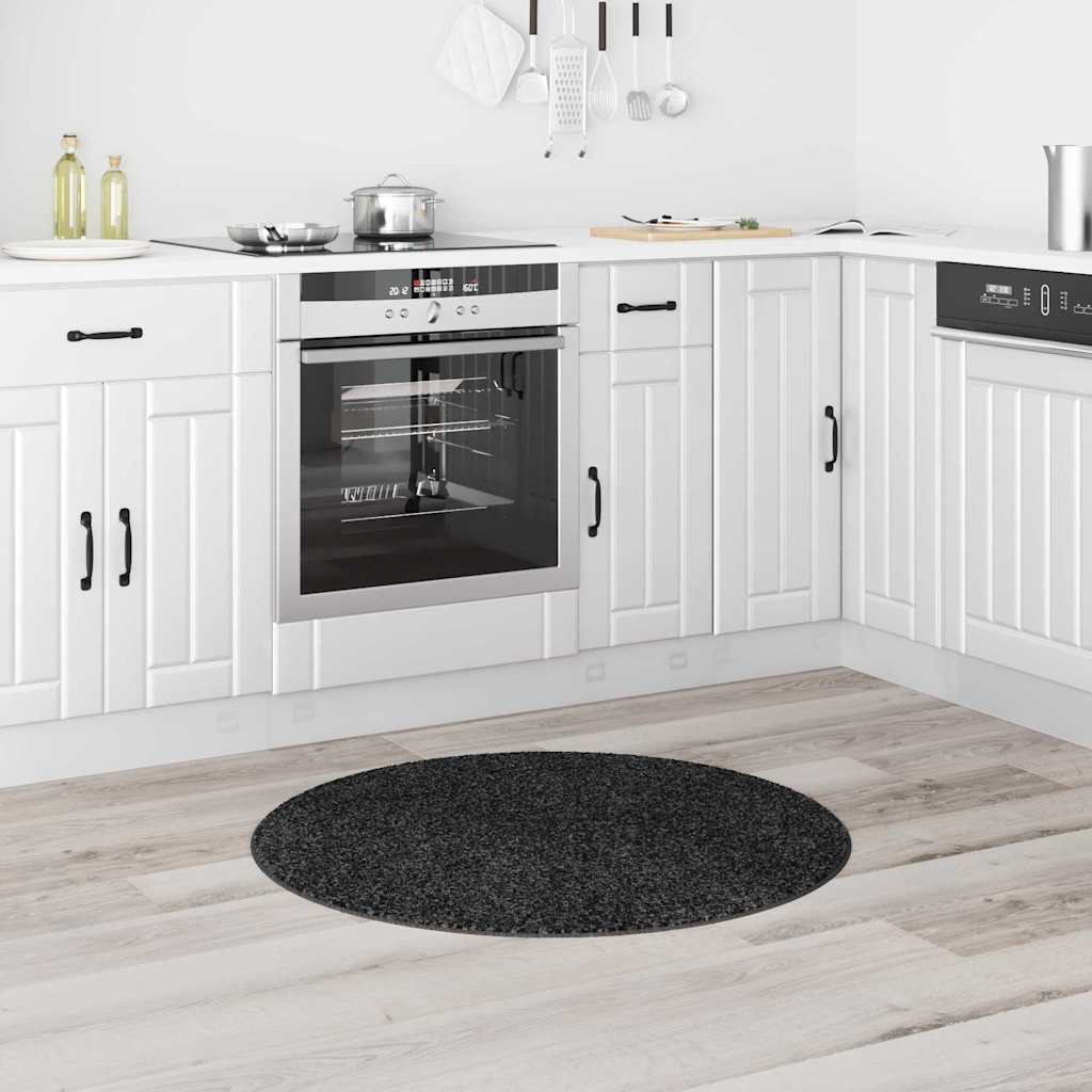 Anti-glid Shaggy Matta Mörkgrå 90 x 90 cm PP