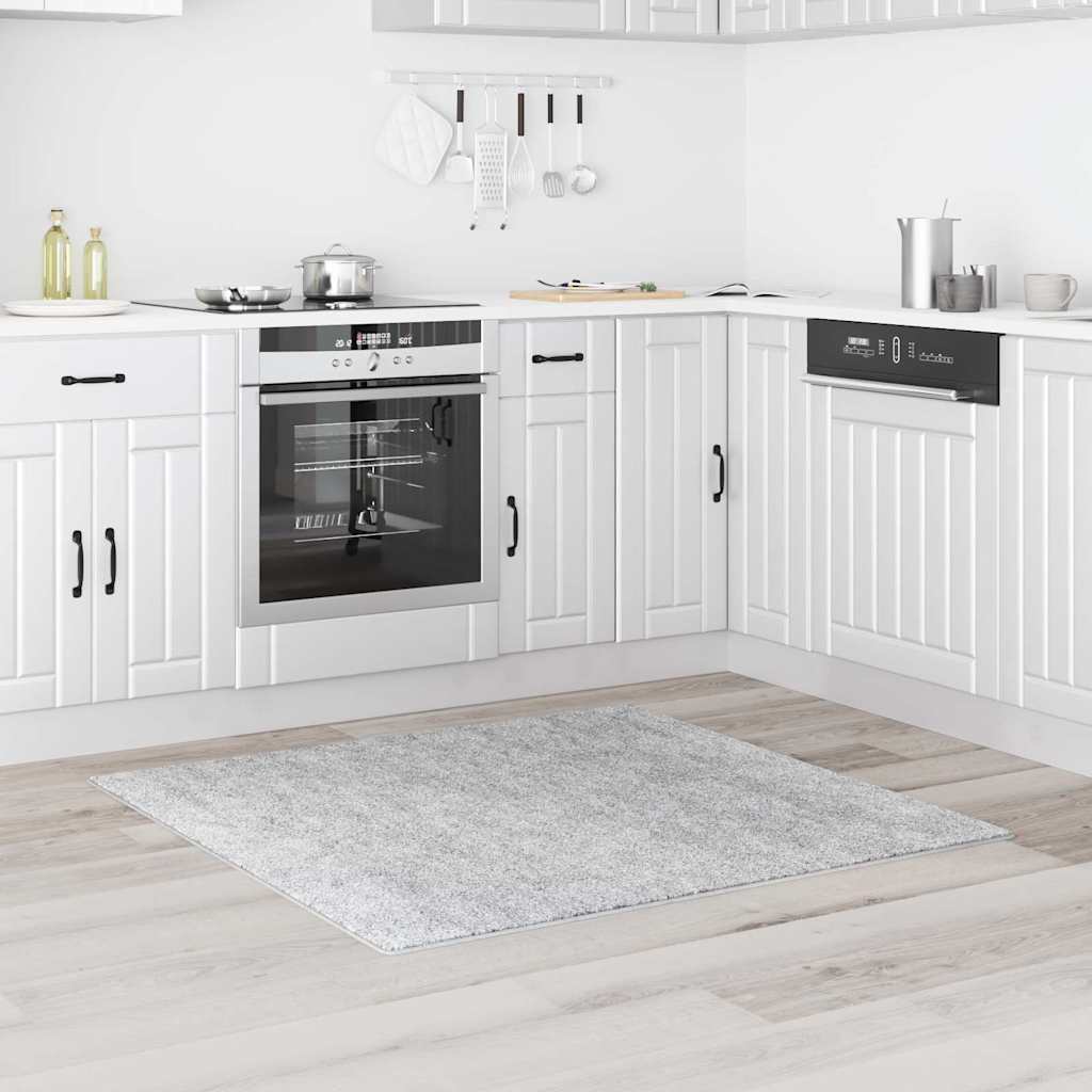 Anti-glid Shaggy Matta Grå 120 x 120 cm PP