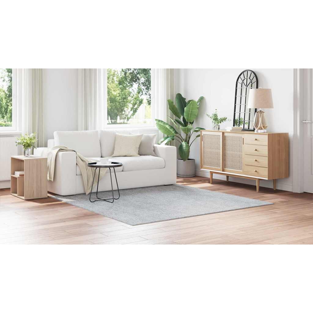 Anti-glid Shaggy Matta Grå 200 x 200 cm PP