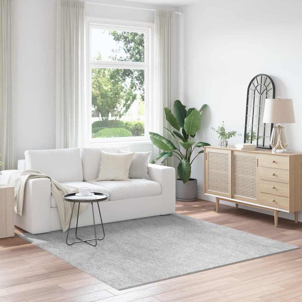 Anti-glid Shaggy Matta Grå 200 x 200 cm PP