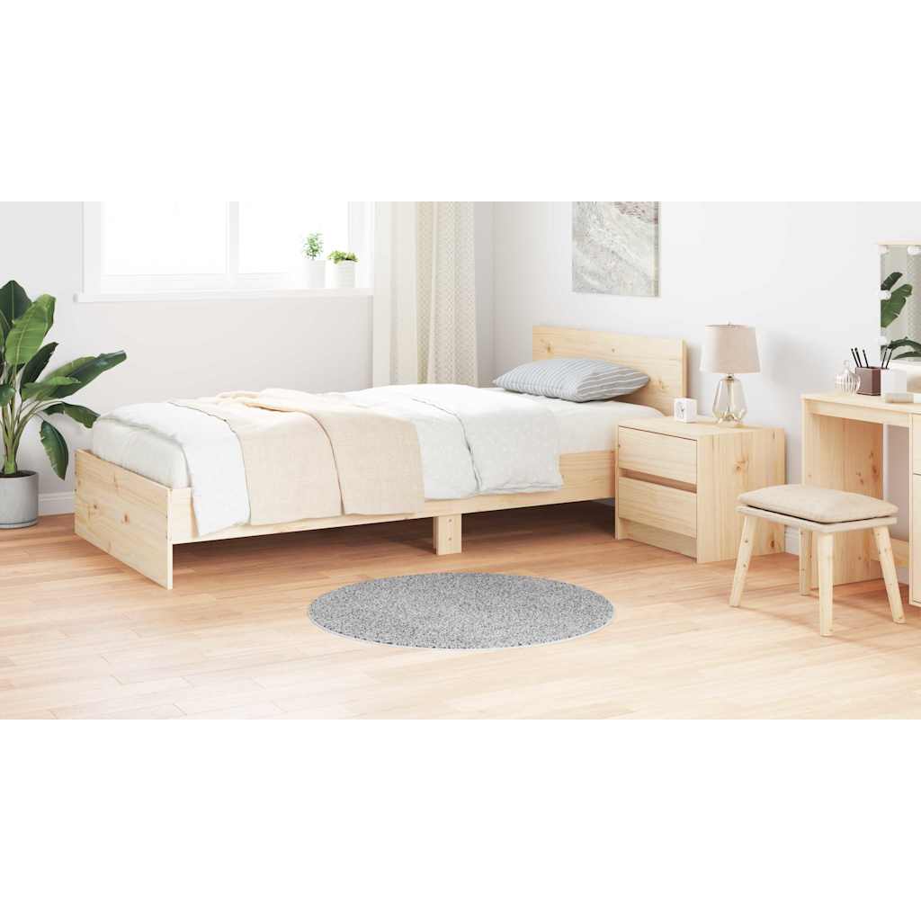 Anti-glid Shaggy Matta Grå 90 x 90 cm PP