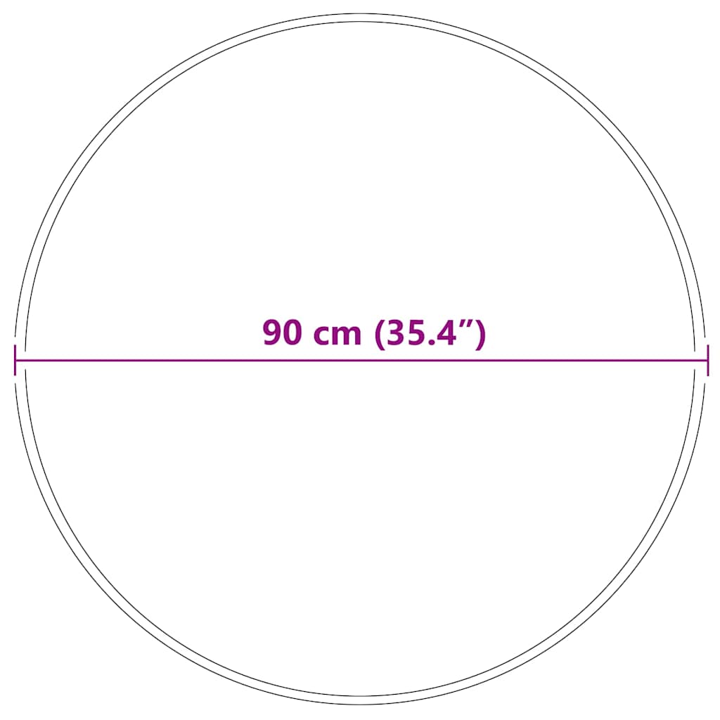 Anti-glid Shaggy Matta Kräm 90 x 90 cm PP