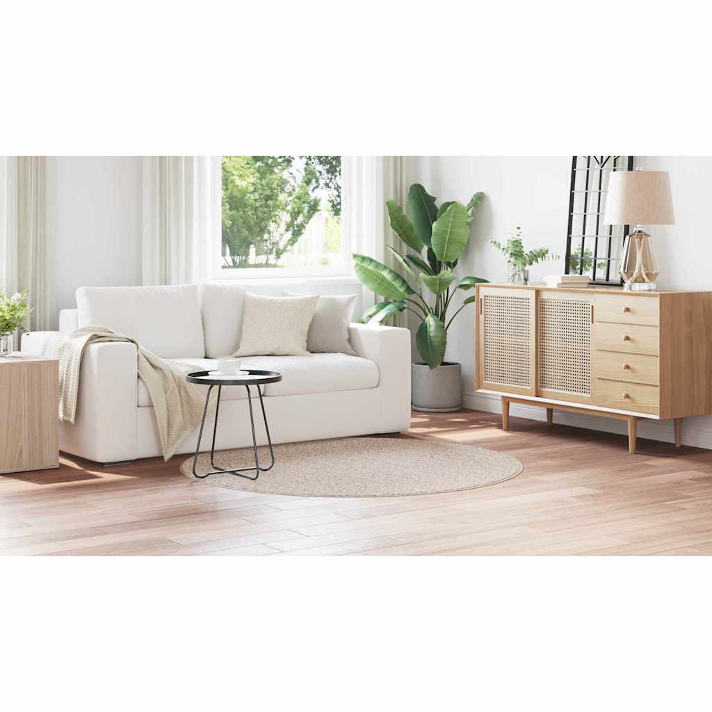 Anti-glid Shaggy Matta Kräm 160 x 160 cm PP