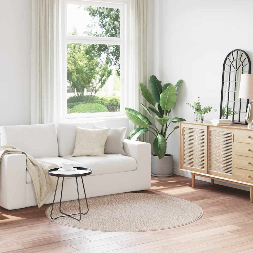 Anti-glid Shaggy Matta Kräm 160 x 160 cm PP