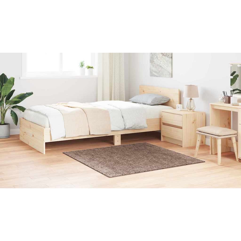 Anti-glid Shaggy Matta Brun 120 x 120 cm PP