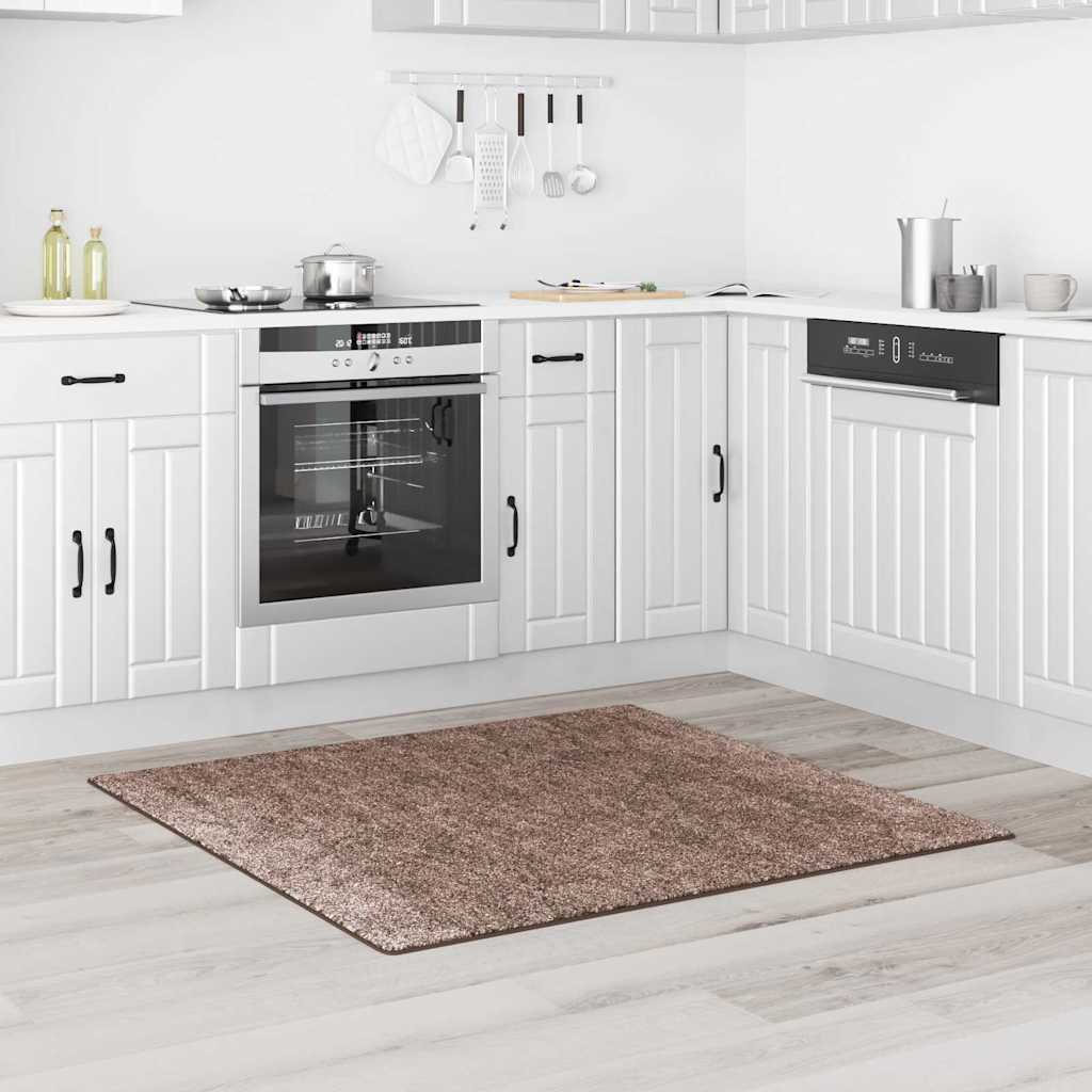 Anti-glid Shaggy Matta Brun 120 x 120 cm PP