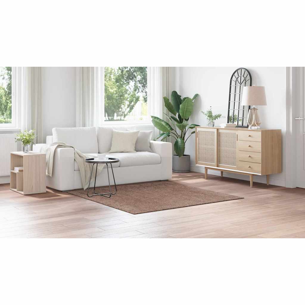 Anti-glid Shaggy Matta Brun 160 x 160 cm PP