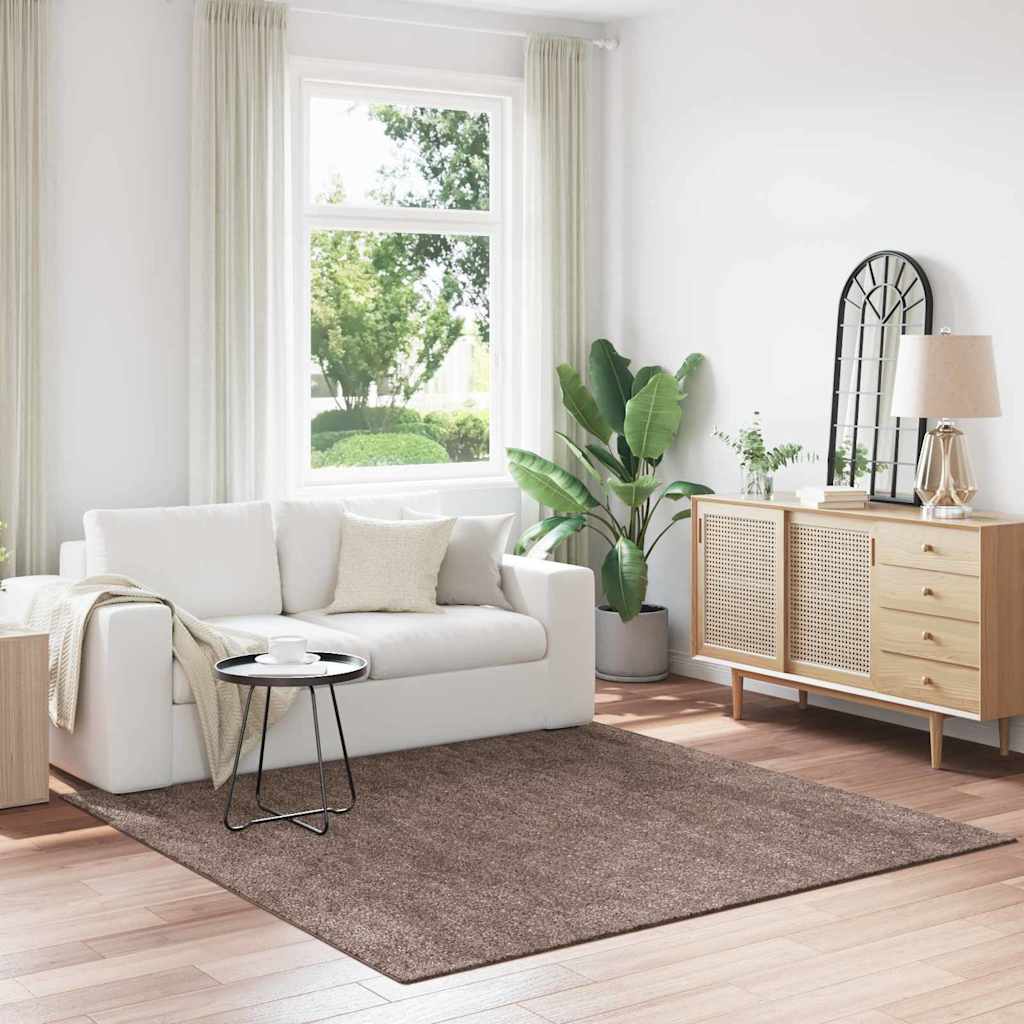 Anti-glid Shaggy Matta Brun 200 x 200 cm PP