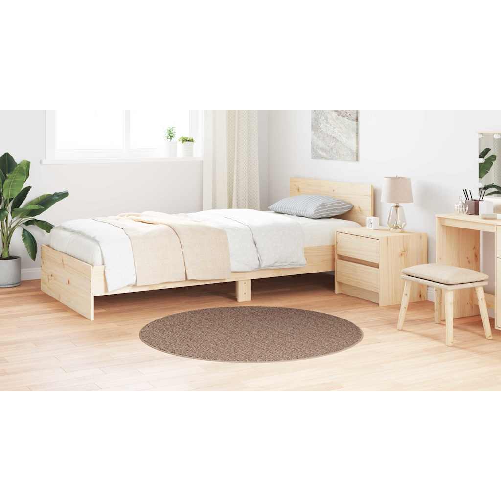 Anti-glid Shaggy Matta Brun 120 x 120 cm PP