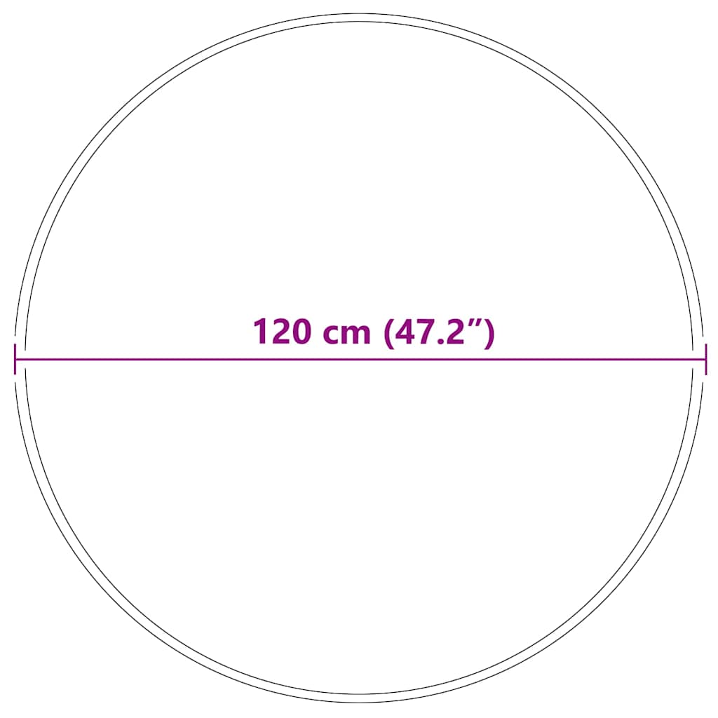 Anti-glid Shaggy Matta Brun 120 x 120 cm PP