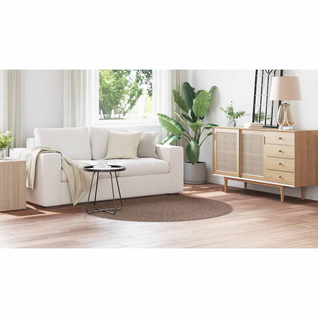 Anti-glid Shaggy Matta Brun 160 x 160 cm PP